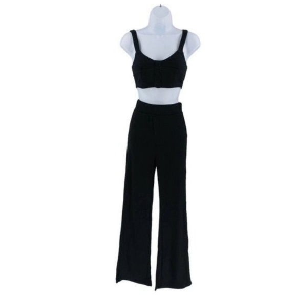 Petal & Pup CAMILLA KNITTED THREE PIECE PANT SET - BLACK NWT Size Medium - Picture 7 of 12